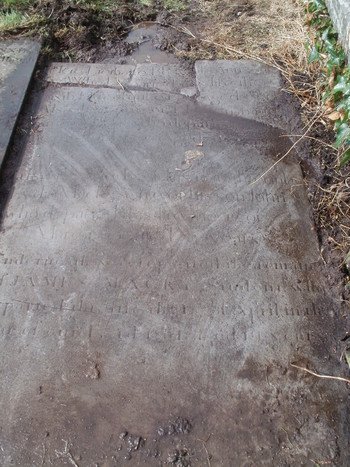 Ann Macky, James Macky, Lydia Macky gravestone at Drumhaggart cemetery