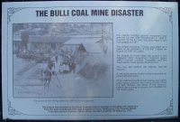 Plaque about the Bulli coal mine disaster