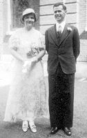 Wallace Armstrong Macky and Mary MacLean Whitfield wedding day, 7 Sep 1933